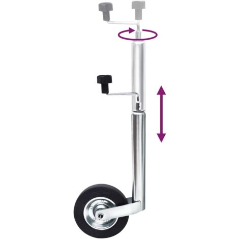 Roue de jauge pour remorque 48 mm Acier galvanisé vidaXL
