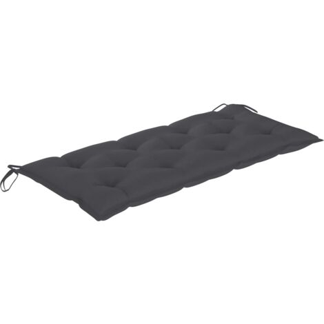 Coussin de banc de jardin anthracite 120x50x7 cm tissu oxford vidaXL
