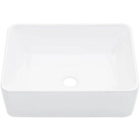 Lavabo 40x30x13 cm Céramique Blanc vidaXL