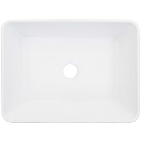 Lavabo 40x30x13 cm Céramique Blanc vidaXL