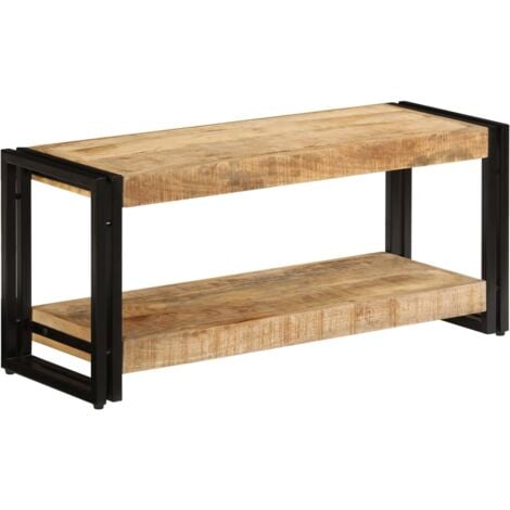 Meuble TV 90x30x40 cm Bois de manguier massif vidaXL