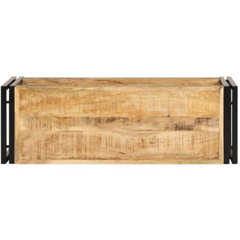 Meuble TV 90x30x40 cm Bois de manguier massif vidaXL