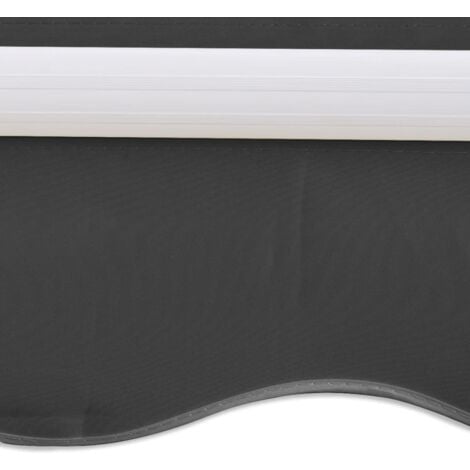 Auvent pliable motorisé 400 cm Anthracite vidaXL