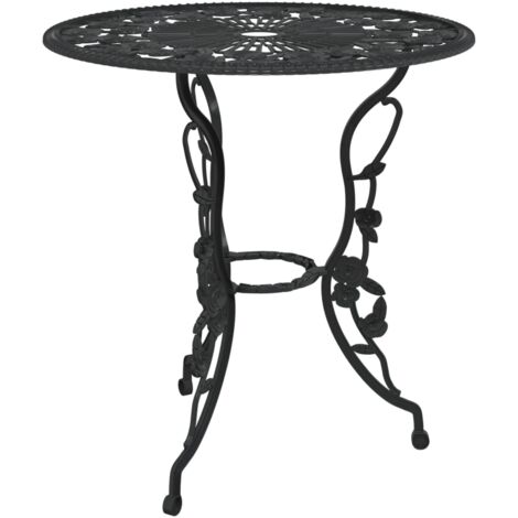Ensemble de bistro 3 pcs Aluminium coulé Noir vidaXL