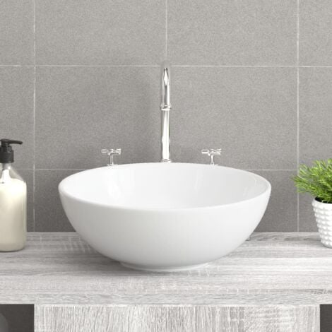 Lavabo blanc 28x28x10 cm céramique vidaXL