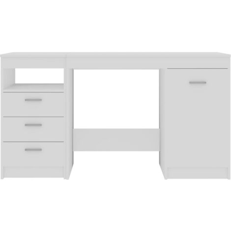 Bureau Blanc 140x50x76 cm Bois d’ingénierie vidaXL