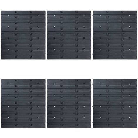 Kit de bacs de stockage avec panneaux muraux 96 pcs Bleu vidaXL