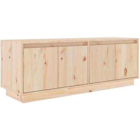 Meuble TV 110x34x40 cm Bois de pin massif vidaXL