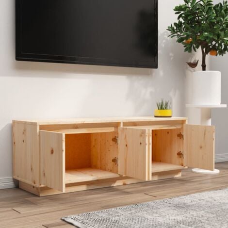 Meuble TV 110x34x40 cm Bois de pin massif vidaXL