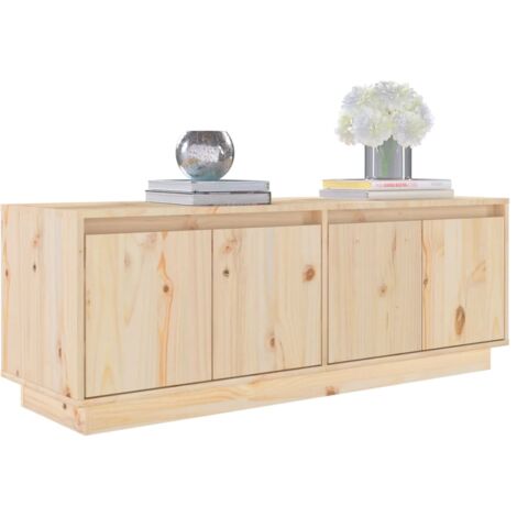 Meuble TV 110x34x40 cm Bois de pin massif vidaXL