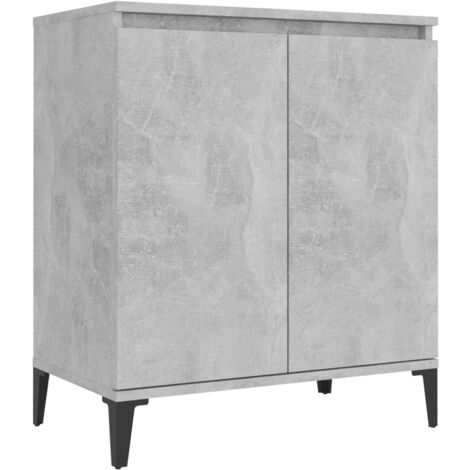 Buffet gris béton 60x35x70 cm bois d'ingénierie vidaXL