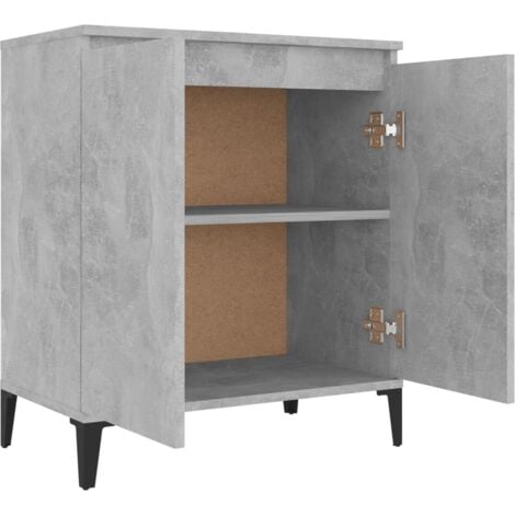 Buffet gris béton 60x35x70 cm bois d'ingénierie vidaXL