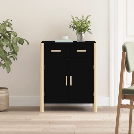 Buffet Noir 62x38x75 cm Bois d'ingénierie vidaXL