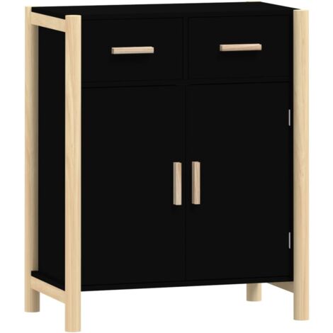 Buffet Noir 62x38x75 cm Bois d'ingénierie vidaXL