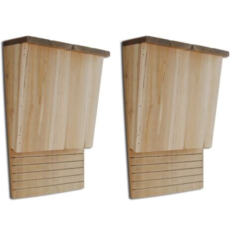 Maison pou chauve-souris 22 x 12 x 34 cm Ensemble de 2 vidaXL
