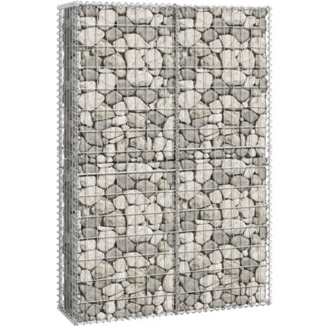 Panier de gabion avec couvercle Fil galvanisé 150x100x30 cm vidaXL