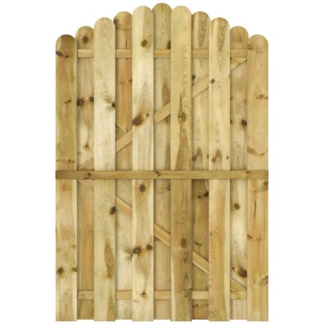 Portail de jardin Bois de pin imprégné 100x150 cm vidaXL