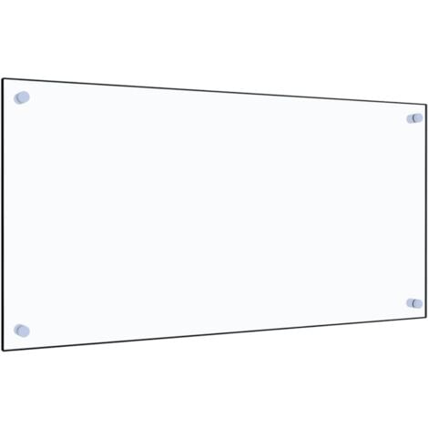 Dosseret de cuisine Transparent 80x40 cm Verre trempé vidaXL