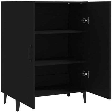 Buffet Noir 70x34x90 cm Bois d'ingénierie vidaXL