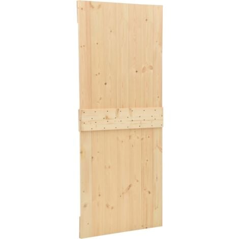Porte 90x210 cm Bois de pin massif vidaXL