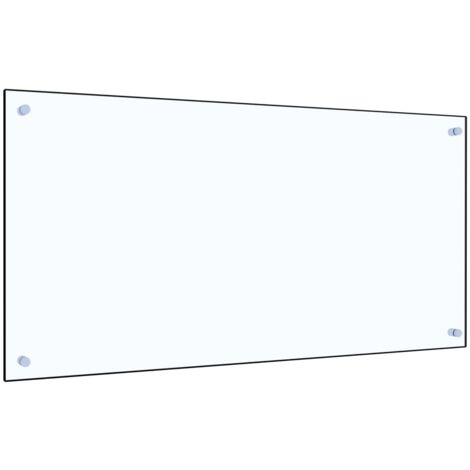 Dosseret de cuisine Transparent 100x50 cm Verre trempé vidaXL