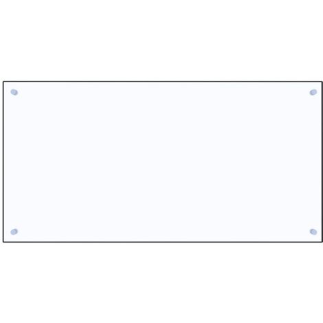 Dosseret de cuisine Transparent 100x50 cm Verre trempé vidaXL