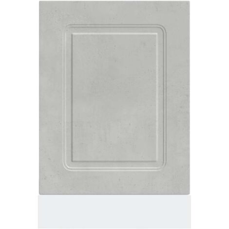 Panneau de lave-vaisselle Kalmar gris béton 45x1,5x67 cm vidaXL