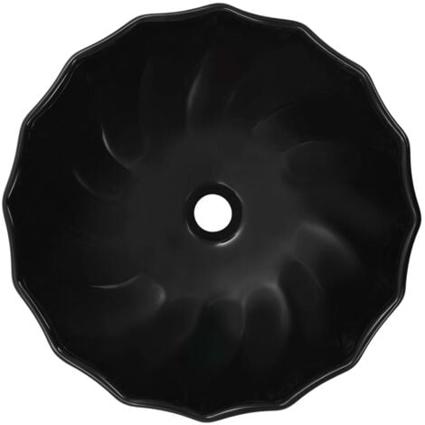 Lavabo 46x17 cm Céramique Noir vidaXL