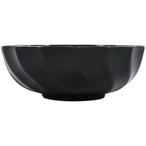 Lavabo 46x17 cm Céramique Noir vidaXL