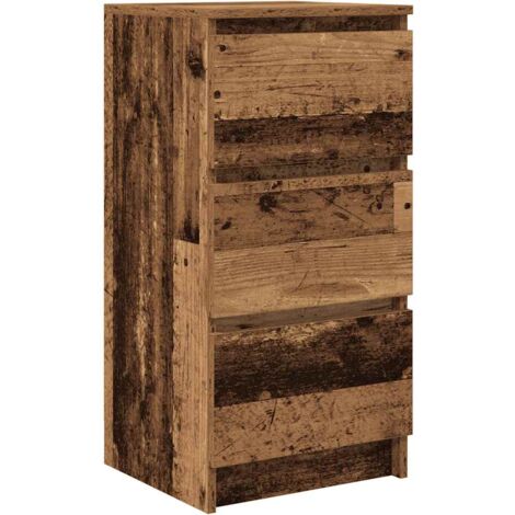 Buffet vieux bois 37,5x35x76 cm bois d'ingénierie vidaXL