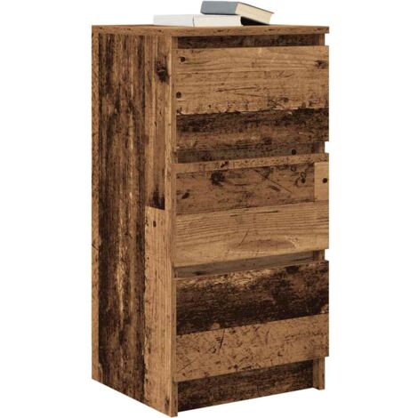 Buffet vieux bois 37,5x35x76 cm bois d'ingénierie vidaXL