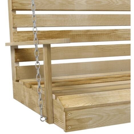 Balancelle Bois de pin imprégné 155x65x60 cm vidaXL