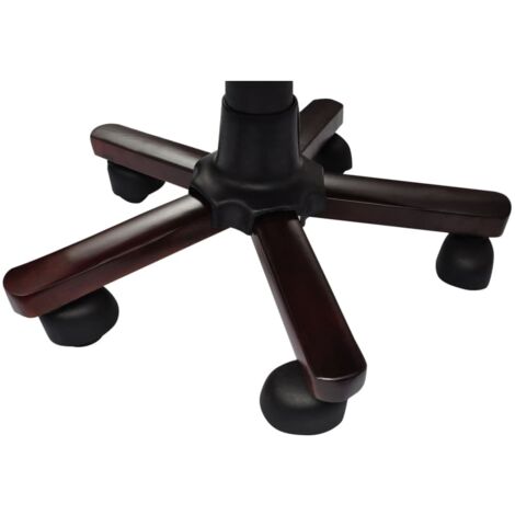 Chaise de bureau pivotante Marron vidaXL