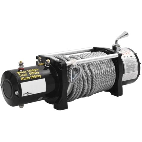 Treuil électrique 12 V 5909 kg vidaXL
