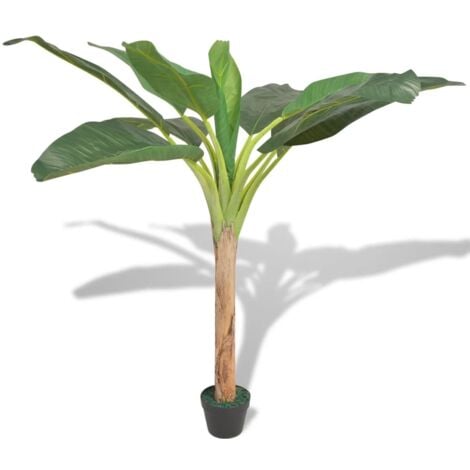 Bananier artificiel avec pot 150 cm Vert  vidaXL