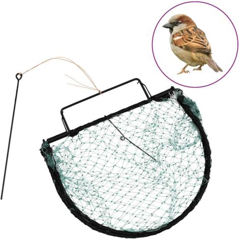 Piège à oiseaux vert 30 cm acier vidaXL