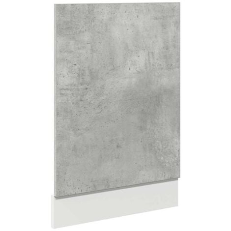 Panneau de lave-vaisselle gris béton 45x3x67 cm vidaXL