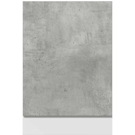 Panneau de lave-vaisselle gris béton 45x3x67 cm vidaXL