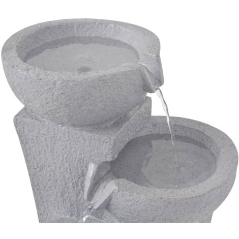 Fontaine d'intérieur avec lampe LED Polyrésine vidaXL