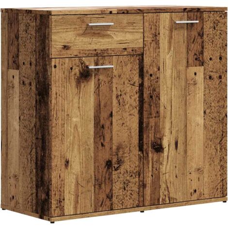 Buffet vieux bois 80x36x75 cm bois d'ingénierie vidaXL