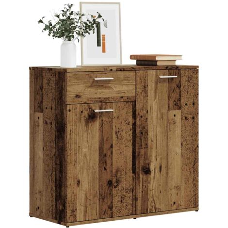 Buffet vieux bois 80x36x75 cm bois d'ingénierie vidaXL