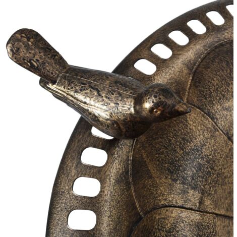 Baignoire de jardin pour oiseaux Bronze Plastique vidaXL