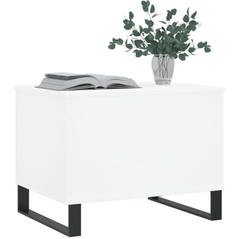 Table basse Blanc 60x44,5x45 cm Bois d'ingénierie vidaXL