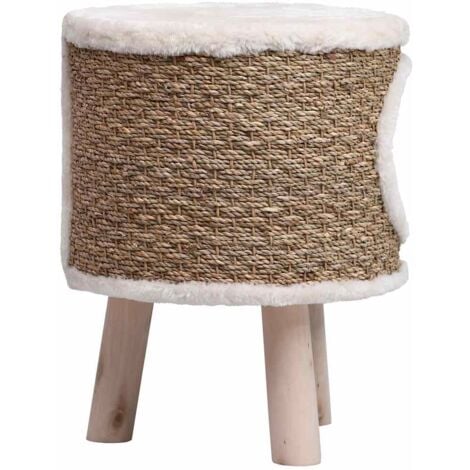 Maison pour chat avec pieds en bois 41 cm Herbiers marins vidaXL