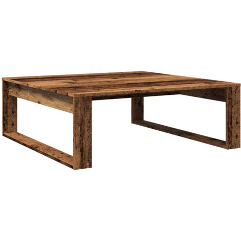Table basse vieux bois 100x100x35 cm bois d'ingénierie vidaXL