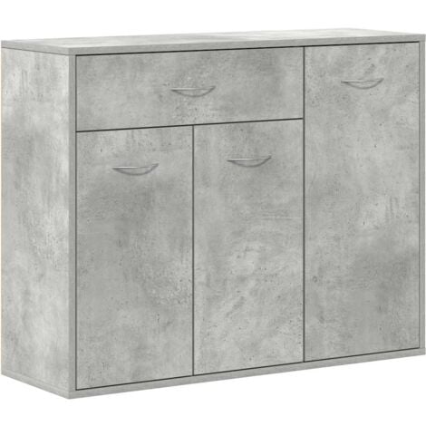 Buffet Gris béton 88x30x70 cm Bois d'ingénierie vidaXL