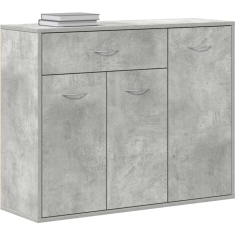 Buffet Gris béton 88x30x70 cm Bois d'ingénierie vidaXL