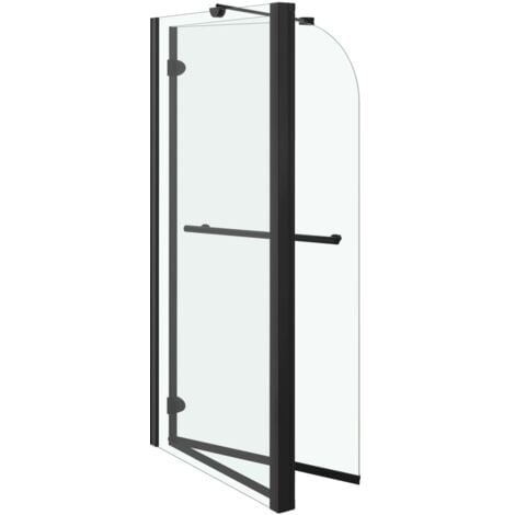Cabine de douche pliante ESG 120x68x130 cm noir vidaXL