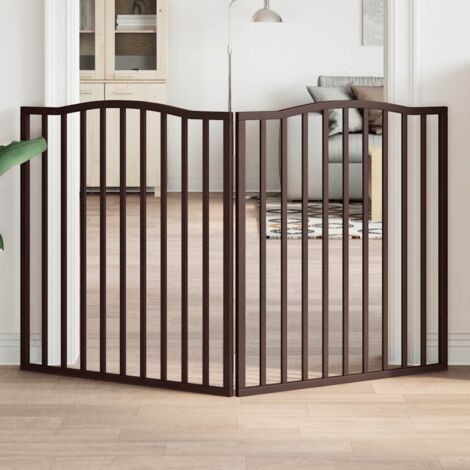 Barrière pour chien pliable 2 panneaux 160 cm bois de peuplier vidaXL