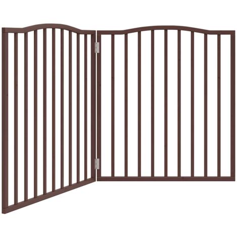 Barrière pour chien pliable 2 panneaux 160 cm bois de peuplier vidaXL
